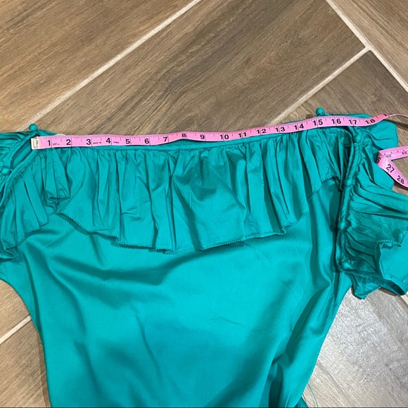 Juicy Couture ruffle collar green dress Size Small - Picture 13 of 16